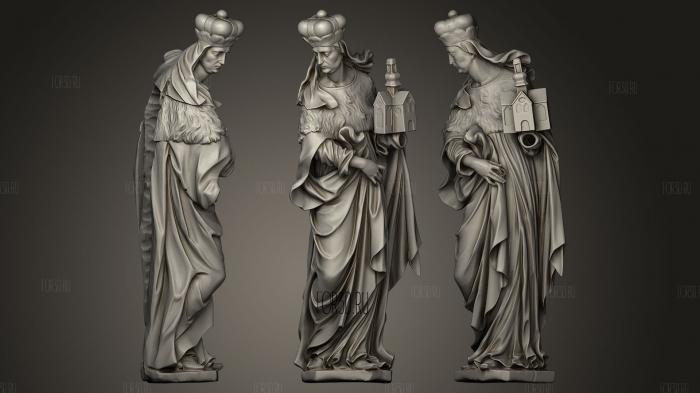 Altar Sculpture from the Marian Temples Trail stl model for CNC